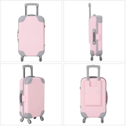 Doll Travel Suitcase | Lightweight 18-Inch Accessory with Adjustable Handle | Perfect for Imaginative Play