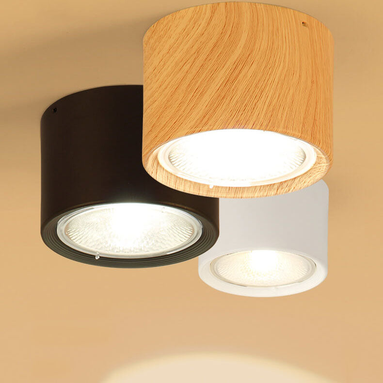 Adjustable Cylinder Spotlight – Surface Mount LED Ceiling Light – Directional Accent Fixture for Living Room, Hallway & Kitchen – Modern