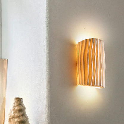 Resin Sconce Bi-Directional Light 10 inch Modern Wall Mount for Bedroom Hallway Study Accent Lighting