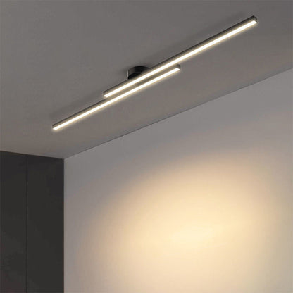 Flush Mount LED Ceiling Light Fixture — Low Profile Round Disc 8.3 in for Bedroom Hallway Entry — Modern Aluminum & Acrylic Surface Mount wi