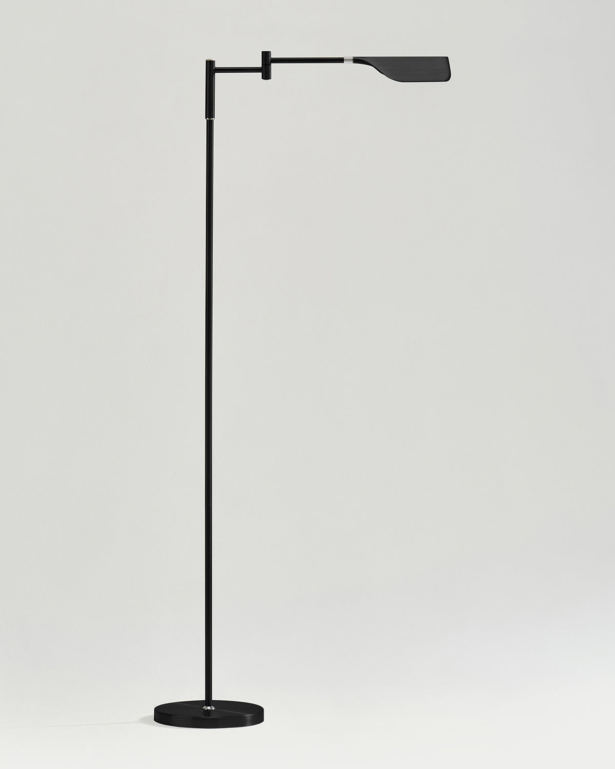 Touch-Dimming Metal Standing Lamp 53 in Tall with Integrated LED for Bedroom Living Room Reading Nook Organic Leaf Shape Warm 3000K Lighting