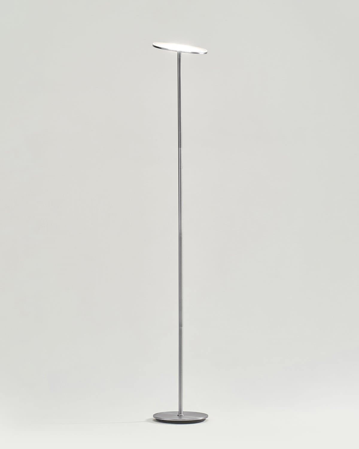Adjustable LED Standing Lamp with Dimmer for Home Office & Lounge, Modern Metal Uplight with Directional Head for Bedroom Reading Corner Tas