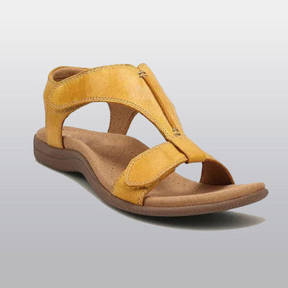 Women's Orthopedic T-Strap Sandals with Adjustable Arch Support and Memory Foam Footbed for All-Day Comfort
