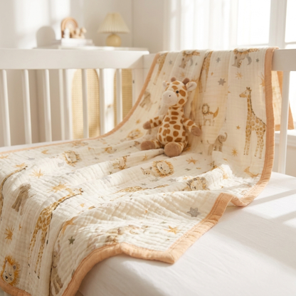 WILDNEST – Animal Kingdom Blanket for Cozy Comfort