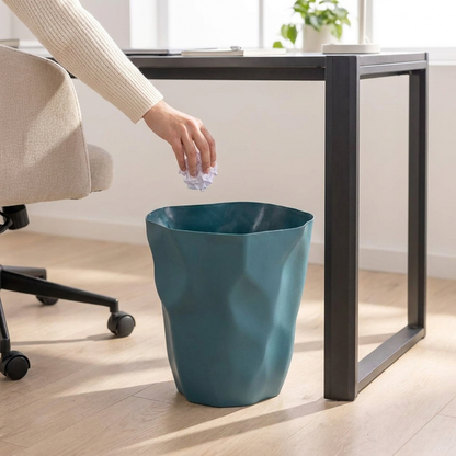 CURVEBIN – Irregular Shape Wastebasket for Space-Saving Design