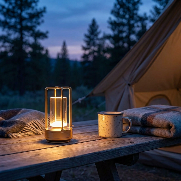 GLOWENZA – Cordless Table Lamp for Sophisticated Interior Ambience