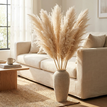 PLUMENEST – Pampas Grass Stems for Cozy Decorative Character