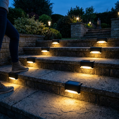 STEPGLINT – Solar Step Lights 8-Piece Set for Automatic Evening Lighting