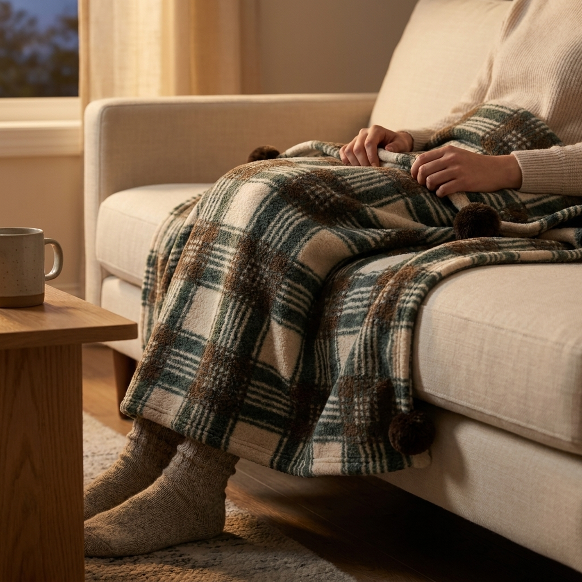 NORDICCOZY – Plaid Blanket for Inviting Home Comfort