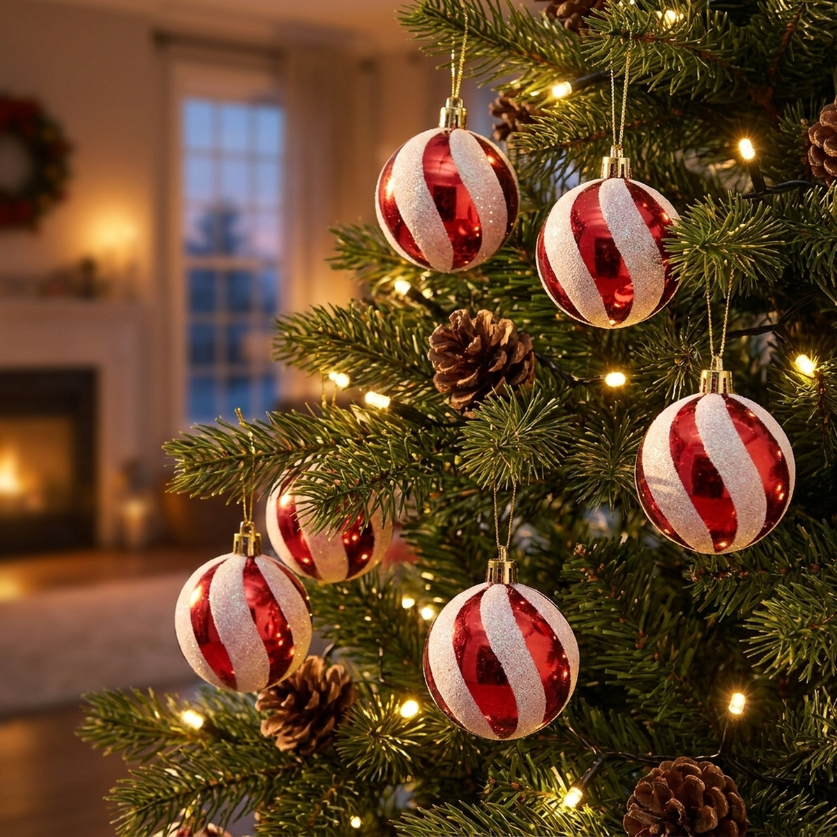 FLAKEORN – Christmas Table Baubles Set for Elegant Holiday Decor