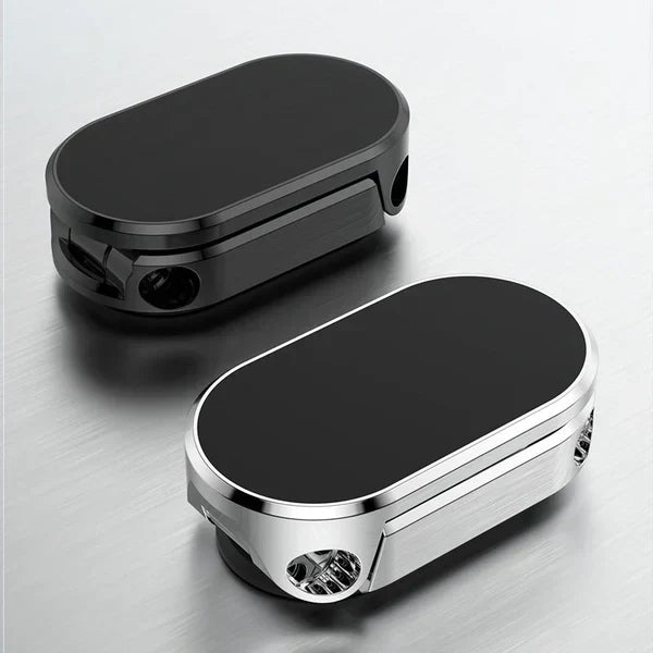 Dashboard Cell Phone Mount with Strong Magnet for Hands-Free Navigation in Any Vehicle Silver Black 360° Rotation Grip