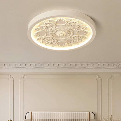 Low-Profile LED Overhead Light 13 in White Dimmable Remote Ceiling Fixture for Bedroom Modern Minimalist Living Room Hallway Low Ceilings