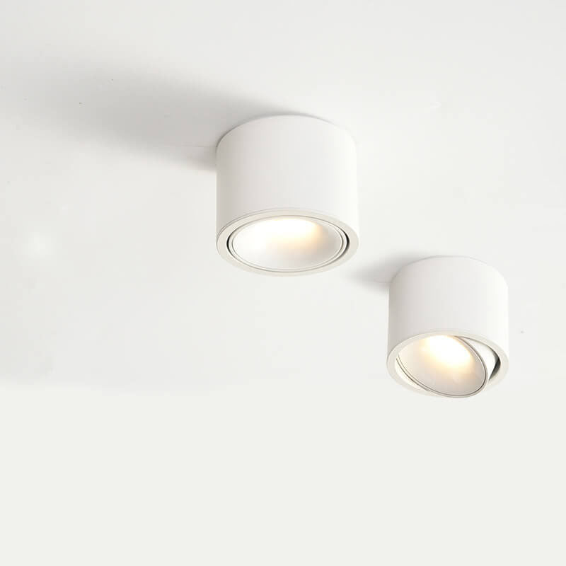 Low-Profile Aluminum LED Ceiling Fixture 3.7 Inch Round 12W Contemporary Overhead Lighting Hallway Bedroom Entryway Living Space
