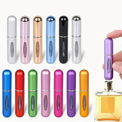 Travel Fragrance Atomizer Bottle with Easy Refill System for Purse or Gym Bag – Leak-Proof 8mL Scent Holder for Daily Touch-Ups and On-the-G