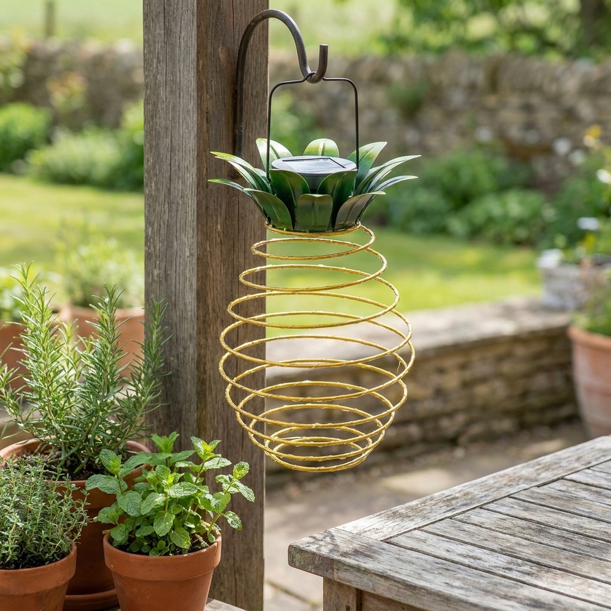 TROPICBEAM – Pineapple Solar Lantern for Cozy Evening Glow