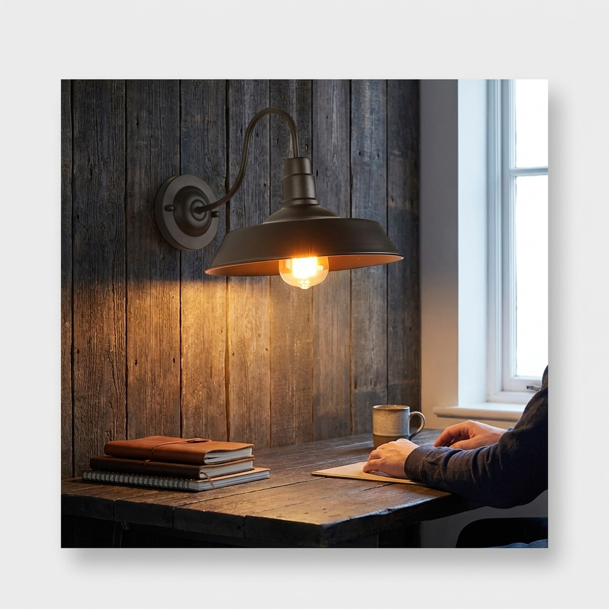 GOOSORA – Gooseneck Wall Light for Rustic Ambiance