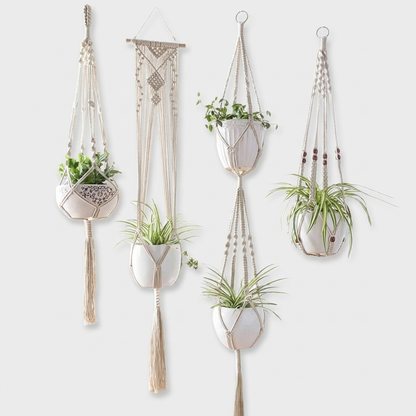 HANGBELLE – Hanging Basket Set of 4 for Charming Interior Decor