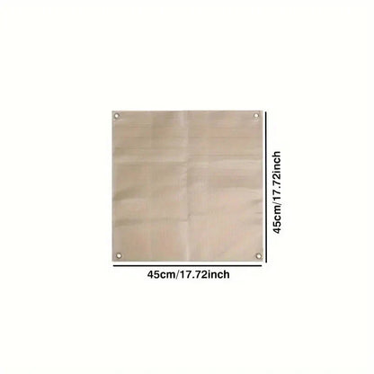 Heavy-Duty Fiberglass Deck Protector for Grills and Fire Pits – Portable Heat Shield Pad for Patio, Wood Decking, and Grass – Foldable Outdo