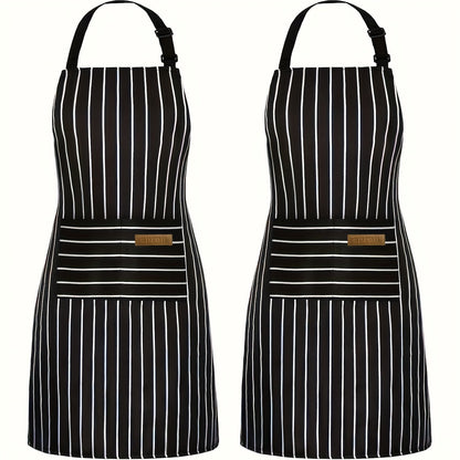 Brenix Kitchen Aprons Set - Adjustable Straps, Oil-Repellent, Unisex