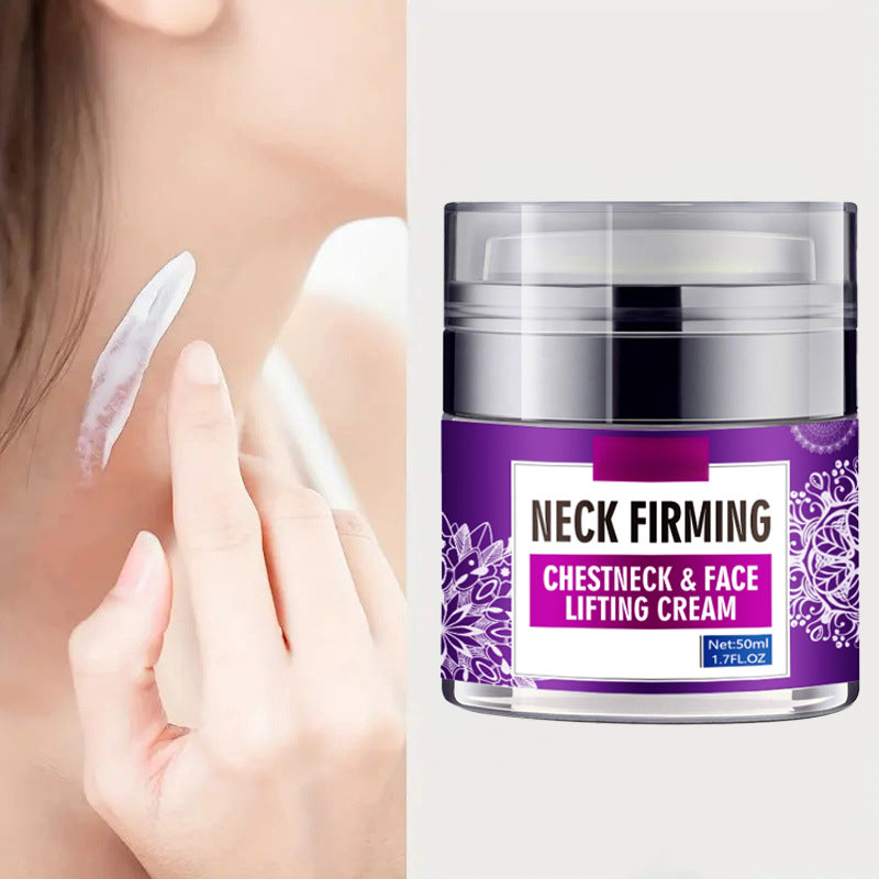 Firming Neck Cream with Hyaluronic Acid & Vitamin E for Smoother, Tighter Skin on Neck & Décolleté | Anti-Aging Moisturizer for Women