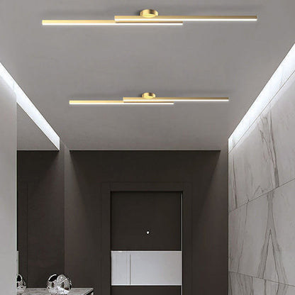 Flush Mount LED Ceiling Light Fixture — Low Profile Round Disc 8.3 in for Bedroom Hallway Entry — Modern Aluminum & Acrylic Surface Mount wi
