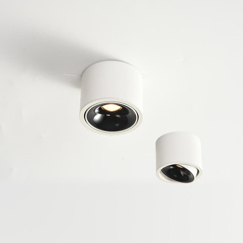 Low-Profile Aluminum LED Ceiling Fixture 3.7 Inch Round 12W Contemporary Overhead Lighting Hallway Bedroom Entryway Living Space