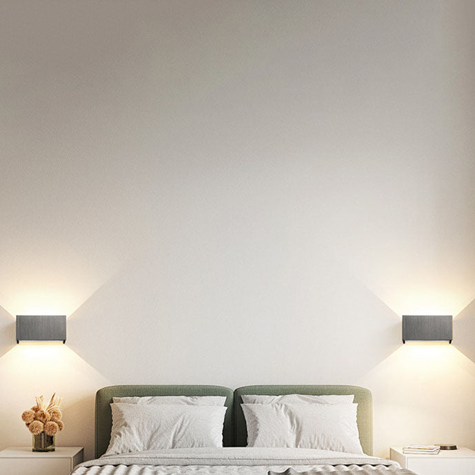LED Sconce Light Fixture 12W Integrated Aluminum 8×4 Inch Indoor Lighting Bedroom Entryway Corridor Accent