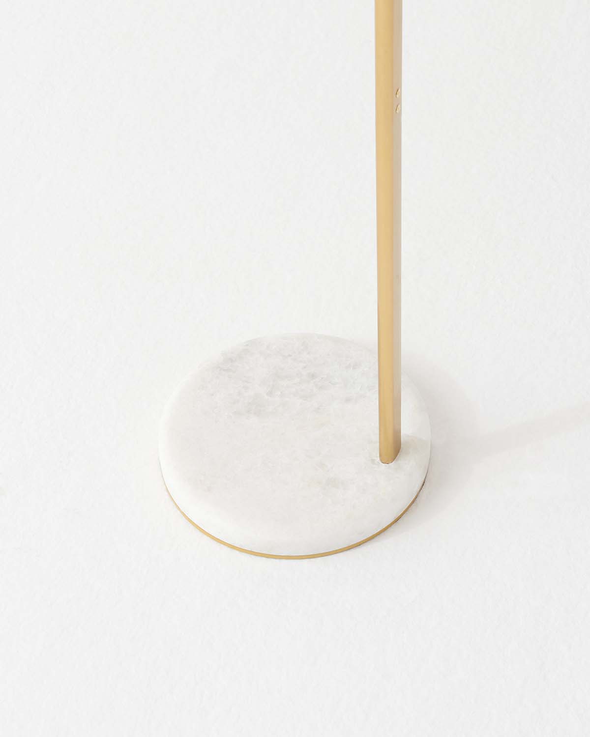 Curved Arc Floor Lamp with Marble Base & White Globe Shade 66 inches Tall Brass Accent Standing Light for Living Room Bedroom Reading Nook