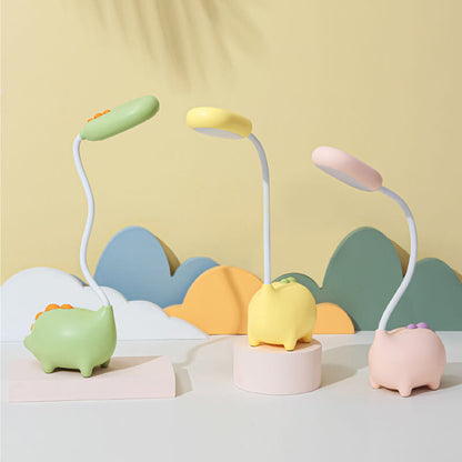 Compact LED Desk Lamp with Integrated Light in Vibrant Colors for Bedroom, Office & Living Room