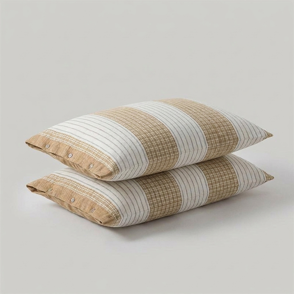 CHECKBELLE – Striped Pillowcases for Graceful Bed Styling