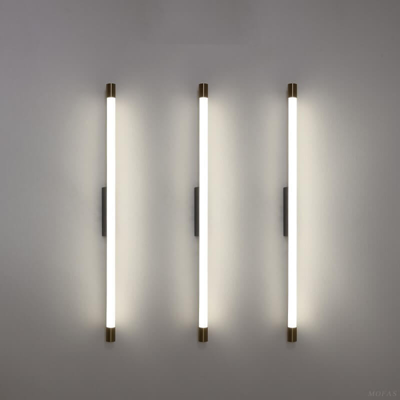 Linear LED Aluminum Light Bar 16-59 in Hardwired Fixture Dimmable 8W-36W Black Gold for Bedroom Living Room Hallway Mirror Bathroom Accent W