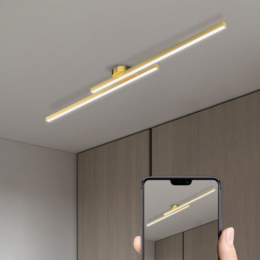 Flush Mount LED Ceiling Light Fixture — Low Profile Round Disc 8.3 in for Bedroom Hallway Entry — Modern Aluminum & Acrylic Surface Mount wi
