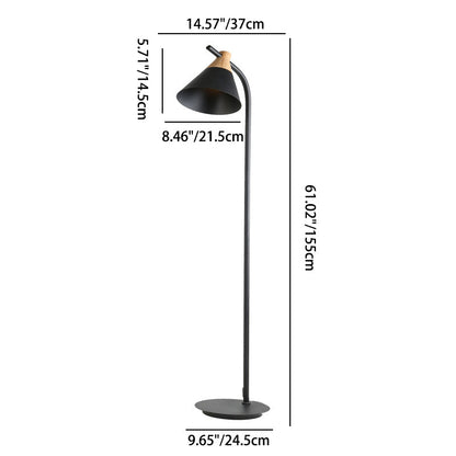 Standing Light Fixture Metal 61 Inch Adjustable E26 Socket Contemporary Upright Illumination for Living Room Bedroom Hallway Reading Nook Ta