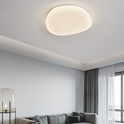 Acrylic LED Flush Mount Light for Bedroom Living Room 54-115 sq ft White Modern Scandinavian Minimalist Ceiling Fixture