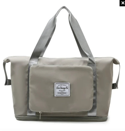 Travel Bag Foldable Waterproof Expandable Bottom & Wet-Dry Pocket