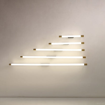 Linear LED Aluminum Light Bar 16-59 in Hardwired Fixture Dimmable 8W-36W Black Gold for Bedroom Living Room Hallway Mirror Bathroom Accent W