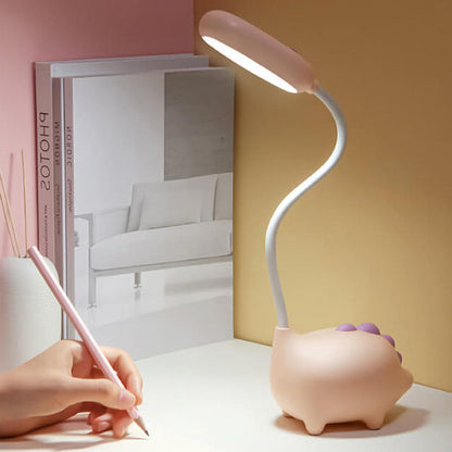 Compact LED Desk Lamp with Integrated Light in Vibrant Colors for Bedroom, Office & Living Room