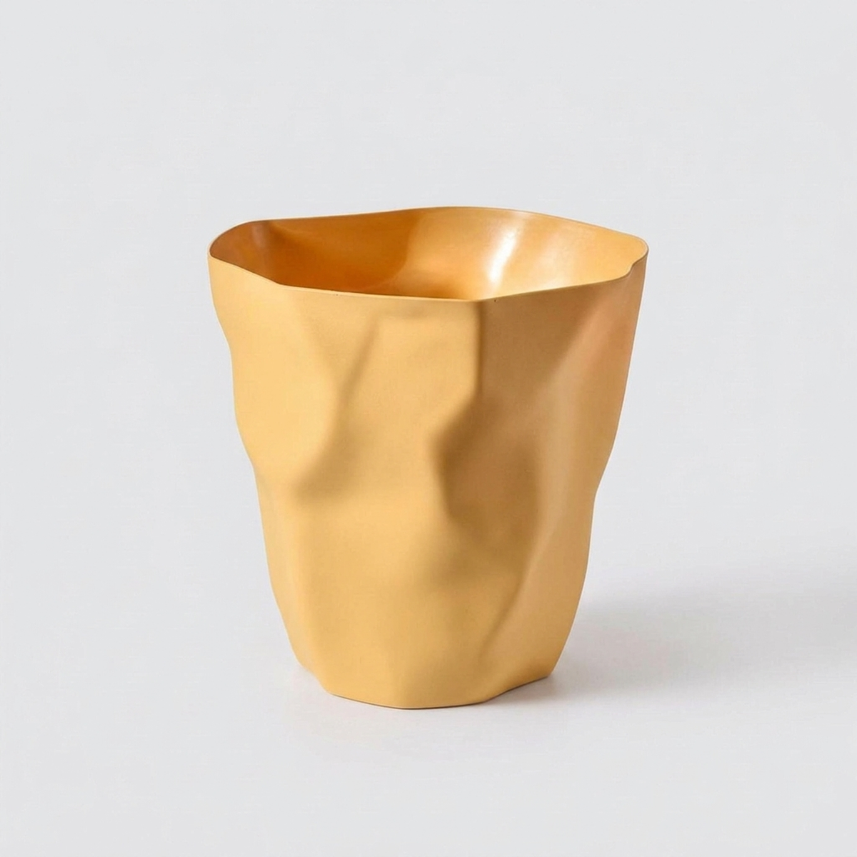 CURVEBIN – Irregular Shape Wastebasket for Space-Saving Design