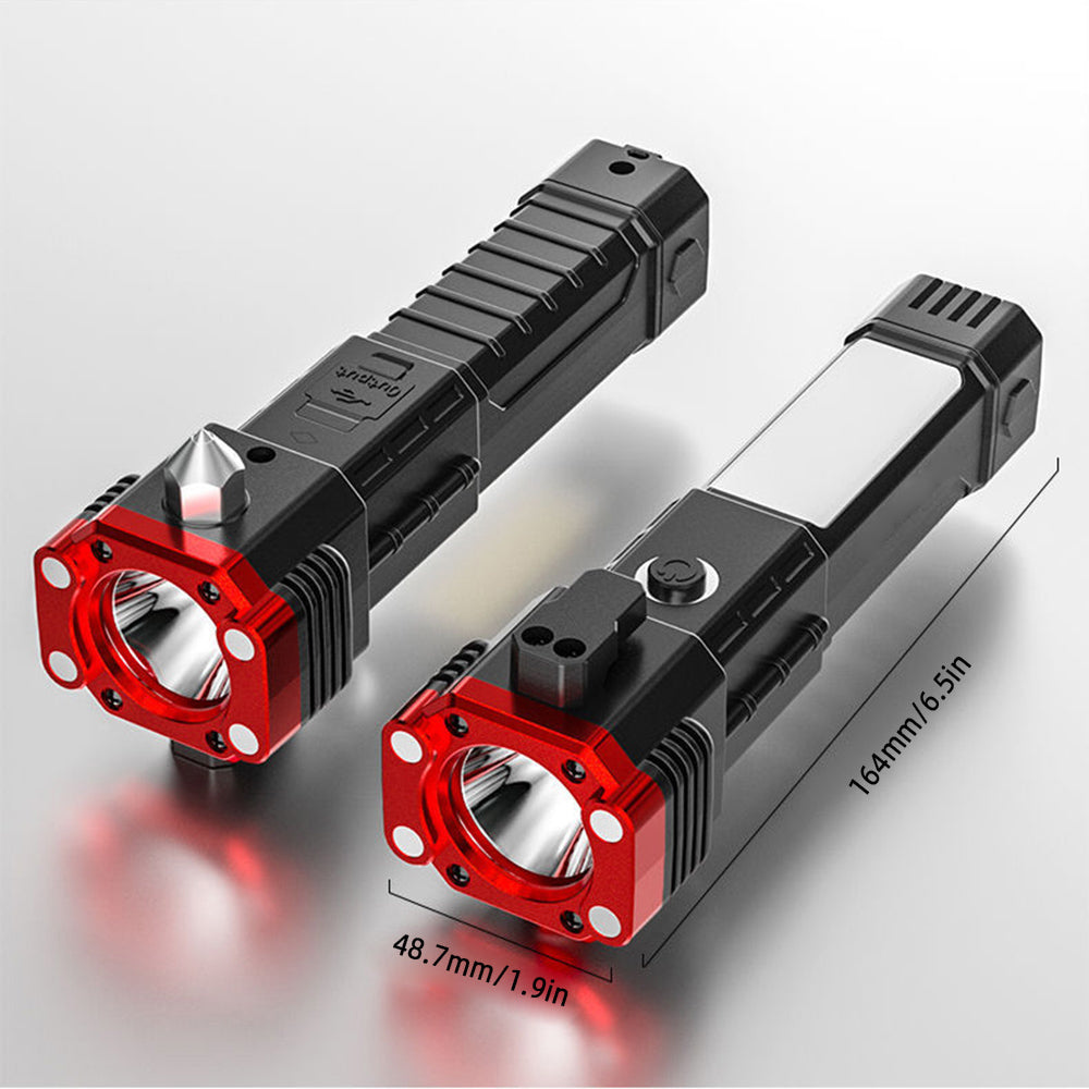 Heavy-Duty Magnetic Rechargeable Flashlight with Bright LED Light | Waterproof Design for Outdoor Adventures