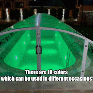 LED Pool Light with Remote Control, Magnetic Waterproof Floating Pool Lights with 12 Colors, Underwater Spa Light