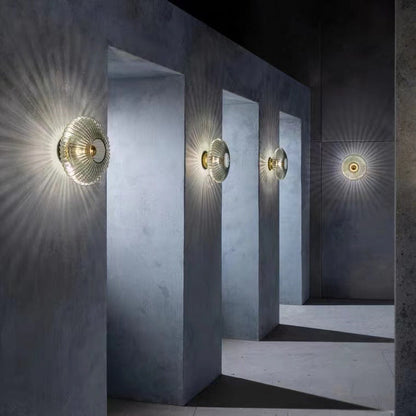 Glass Wall Sconce 9.5 Inch Hardwired Contemporary Fixture E26 Base Ambient Lighting for Bedroom Hallway Dining Room Smoke Gray Frosted Optio