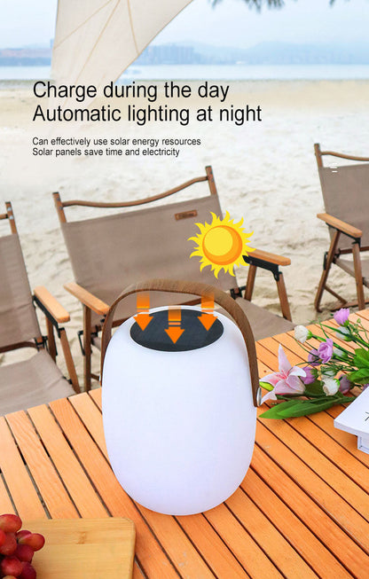 Solar-Powered Color-Changing LED Garden Lantern with Remote Control – 16 Hues, Waterproof Design for Yard, Deck & Camping – 5W Rechargeable