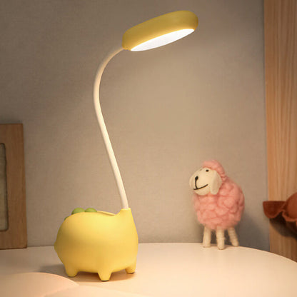 Compact LED Desk Lamp with Integrated Light in Vibrant Colors for Bedroom, Office & Living Room