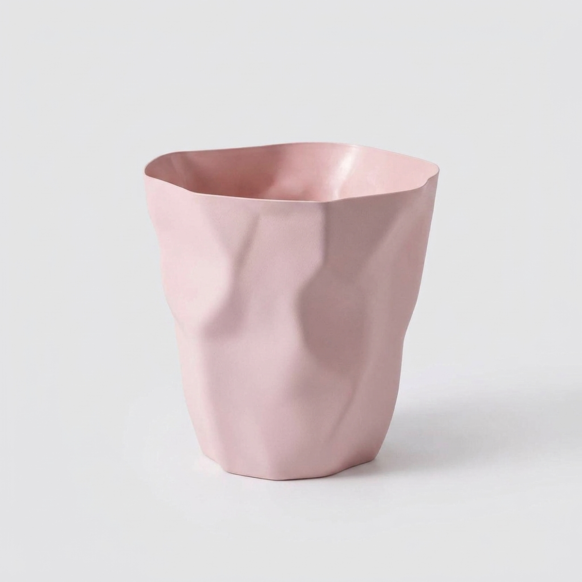 CURVEBIN – Irregular Shape Wastebasket for Space-Saving Design