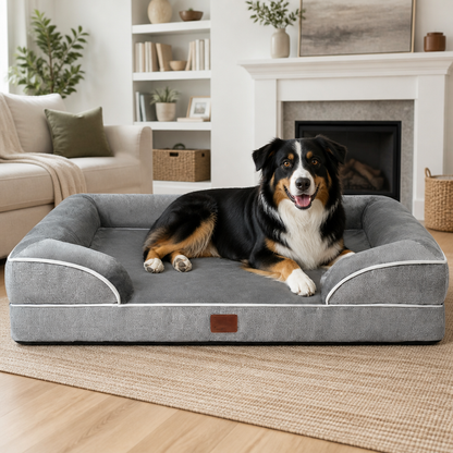 Ortekor Orthopedic Memory Foam Dog Bed (Removable Cover)
