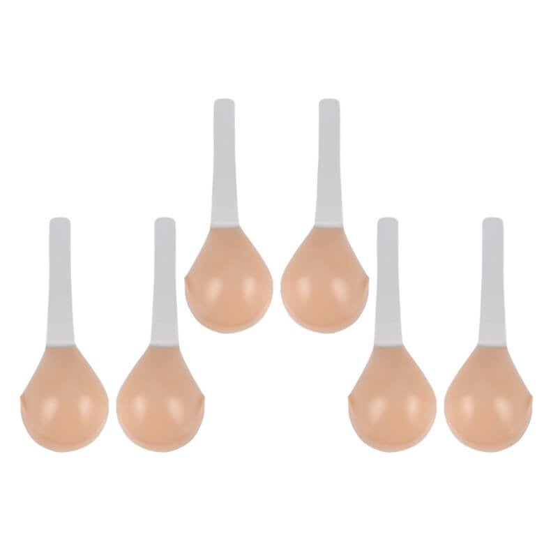 Adhesive Silicone Push-Up Cups with Clear Adjustable Straps for Backless, Strapless & Low-Cut Outfits, Wireless Stick-On Support for Women,