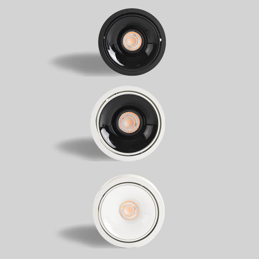 Low-Profile Aluminum LED Ceiling Fixture 3.7 Inch Round 12W Contemporary Overhead Lighting Hallway Bedroom Entryway Living Space