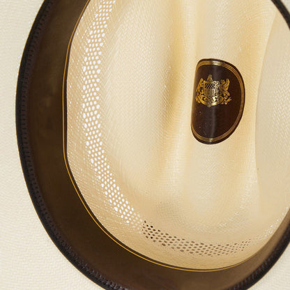 Woven Straw Western Hat with Leather Band – Ventilated Cattleman Crown for Men & Women