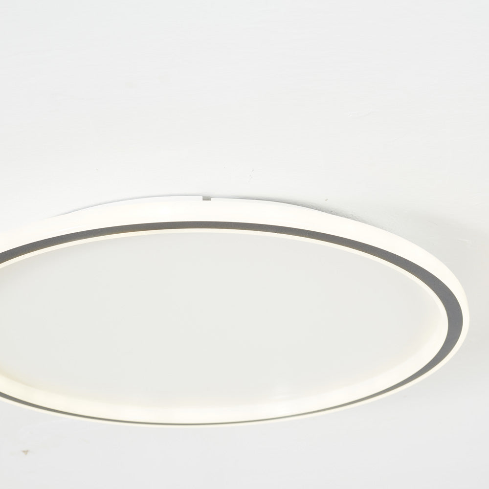 Round LED Ceiling Light Fixture – Modern Flush Mount – Integrated SMD Lighting for Bedroom & Living Room – Metal & Acrylic – Dimmable