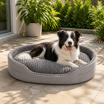 Ortekor Thickened Orthopedic & Breathable Plush Dog Bed (Removable Cover)